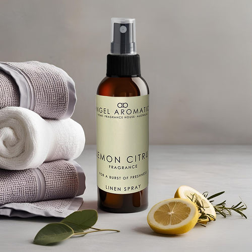 SALE Lemon Citrus Linen Spray-Linen Spray-Angel Aromatics