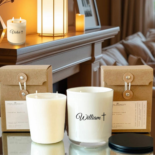 Memorial Candle 270g with Candle Refill-Memorial-candle-Angel Aromatics