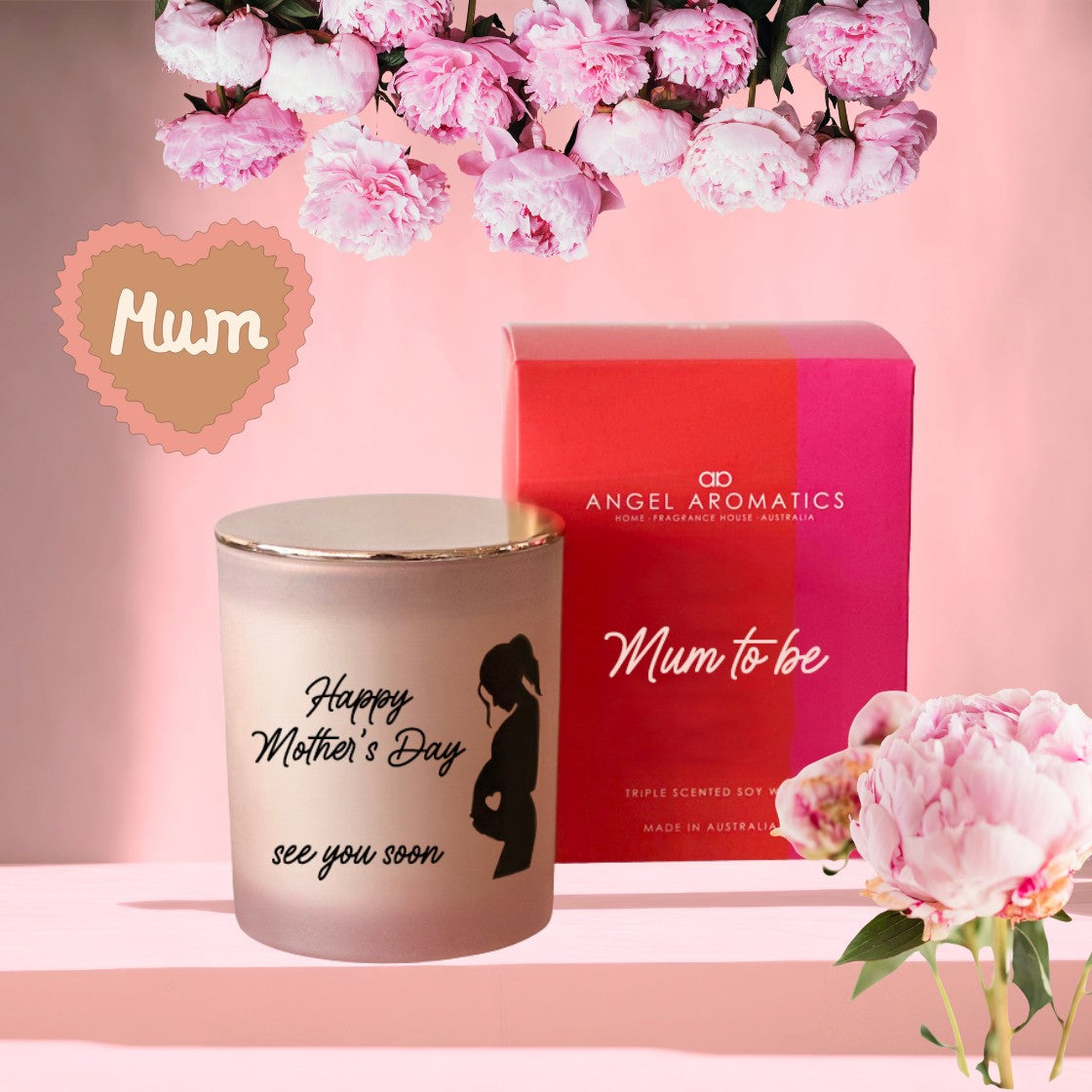 Mother's Day Candle - Pregnant-mothers day gifts-Angel Aromatics