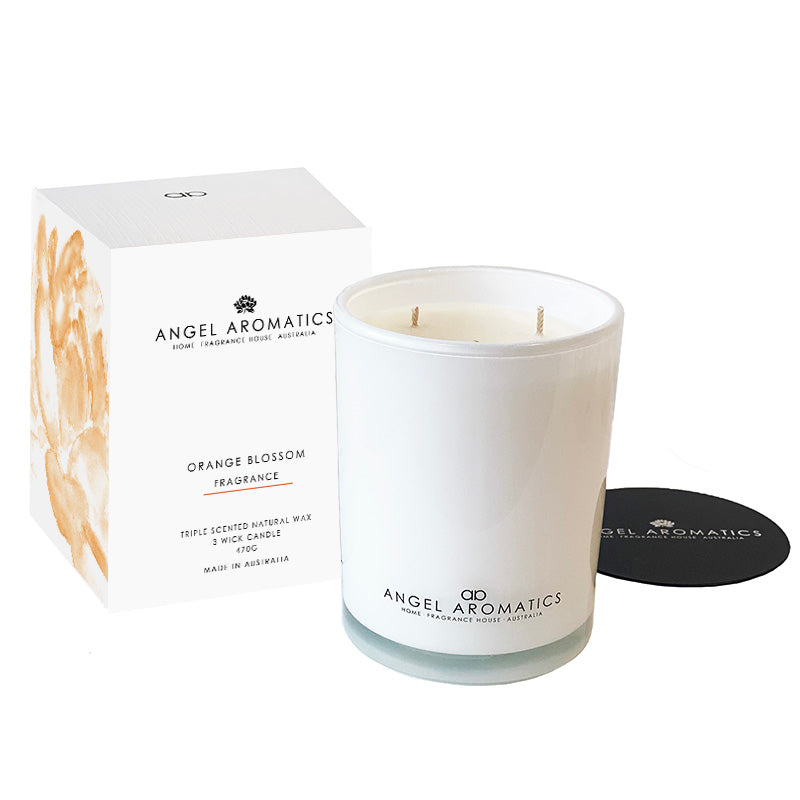 SALE Large Scented Candles - Orange Blossom-scented candles-Angel Aromatics