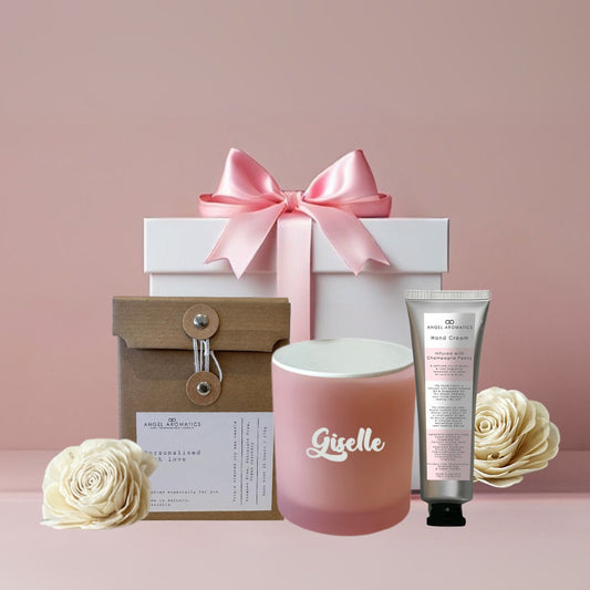 Personalised Gift Hamper with NEW Hand Cream-Angel Aromatics