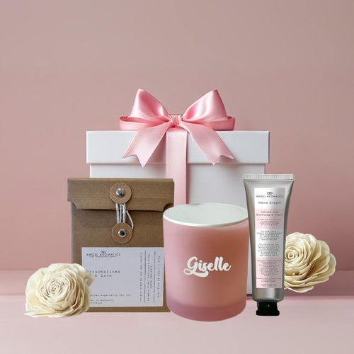 Personalised Gift Hamper with NEW Hand Cream-Angel Aromatics