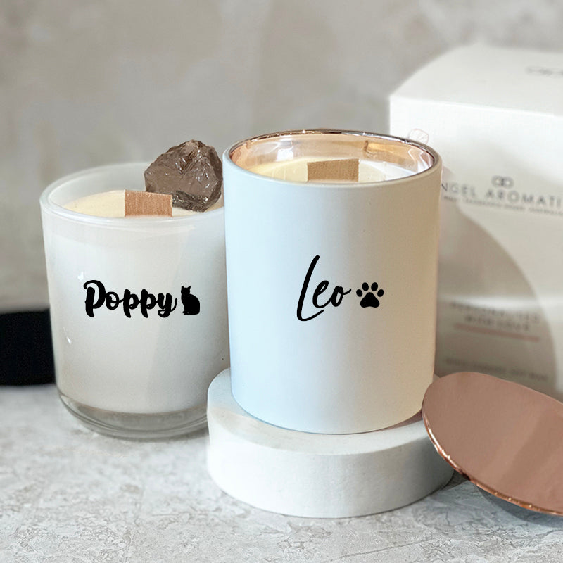 Pet Memorial Wood Wick Candle-Memorial Candles-Angel Aromatics