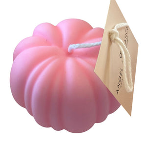 Halloween Pumpkin Candle Pink 110g-Halloween Candles-Angel Aromatics