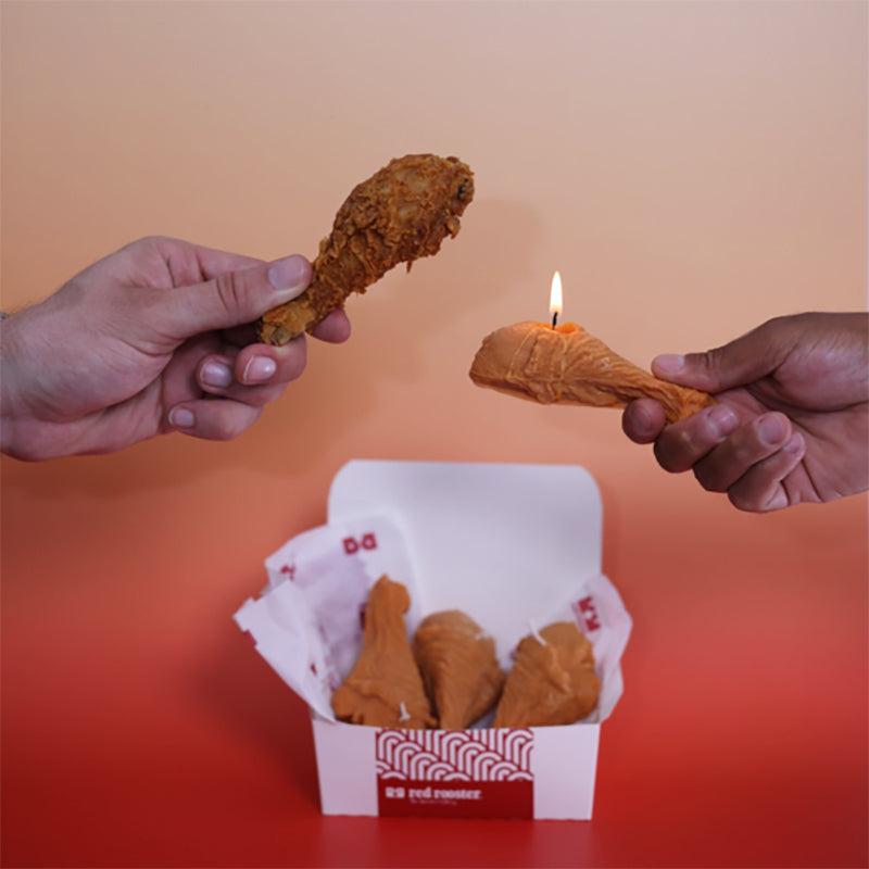 Fried Lights Red Rooster Chicken Candles-Angel Aromatics