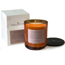 3 Wick Large Scented Candles - Warm Bergamot & Sandalwood-scented candles-Angel Aromatics