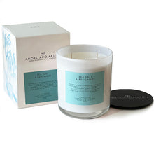 NEW LOOK Large Scented Candles - Sea Salt and Bergamot-scented candles-Angel Aromatics