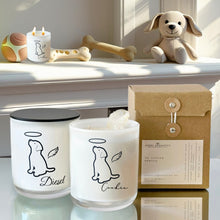 Sitting Dog Memorial Candle-Memorial Candles-Angel Aromatics