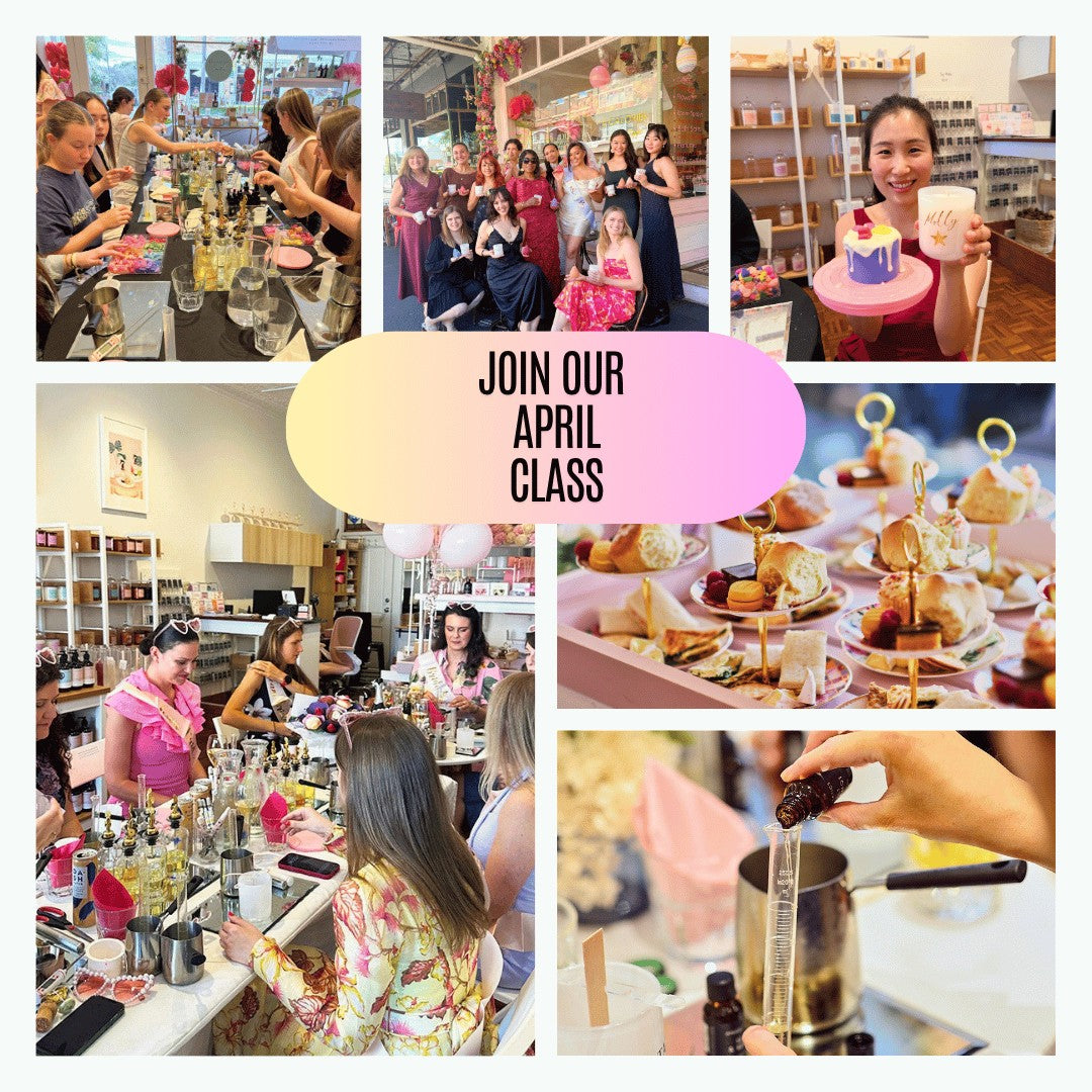 10th April 2027 - Candle Making Class with High Tea-diy workshop-Angel Aromatics