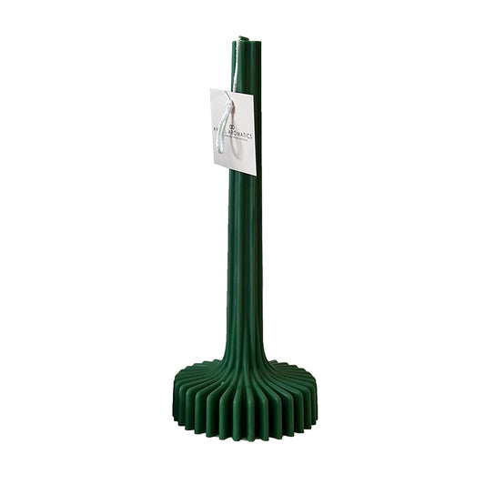 Christmas Taper Candle Tall - Emerald Green-Taper Pillar Candles-Angel Aromatics