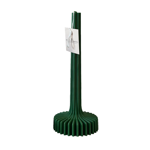 Christmas Taper Candle Tall - Emerald Green-Taper Pillar Candles-Angel Aromatics