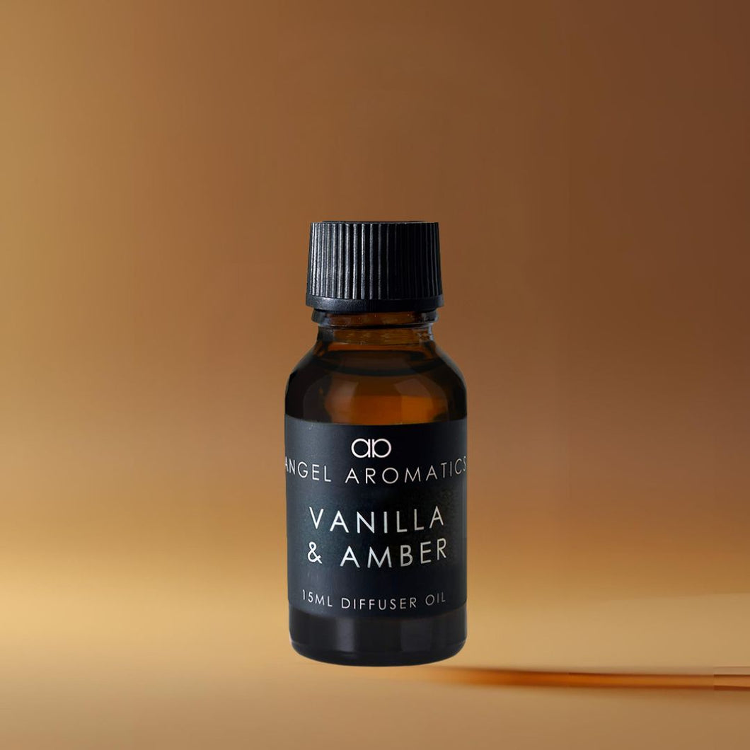 Vanilla & Amber 15ml Diffuser Oil-Diffuser oils-Angel Aromatics