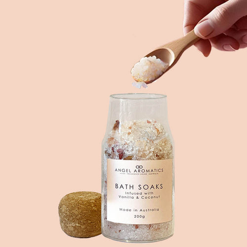 Bath Soaks - Infused with Vanilla and Coconut-Bath soaks-Angel Aromatics