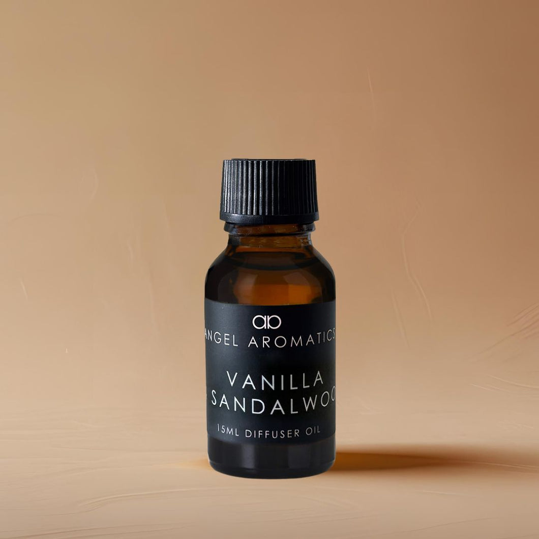 Vanilla & Sandalwood 15ml Diffuser Oil-Diffuser Oil-Angel Aromatics