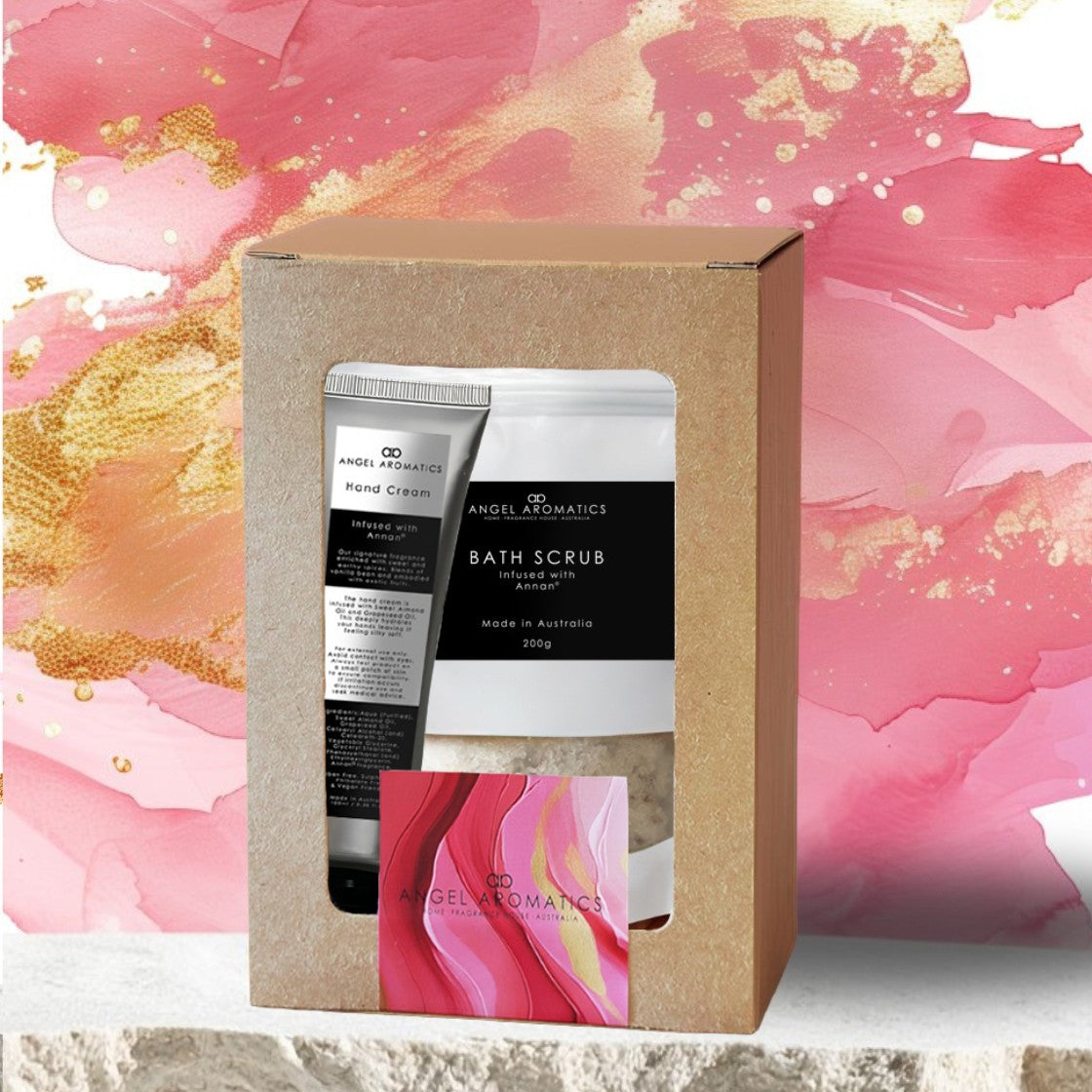 Body Scrub and Hand Cream Set - Annan Fragrance-Body Scrub-Angel Aromatics