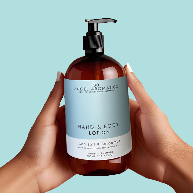 Sea Salt & Bergamot Hand and Body Lotion 500ml-Hand and Body Lotion-Angel Aromatics