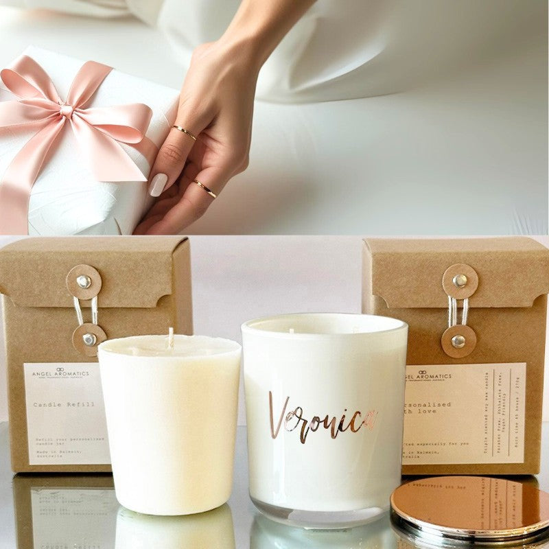 Personalised Candle 270g with Candle Refill-personalised-candles-Angel Aromatics