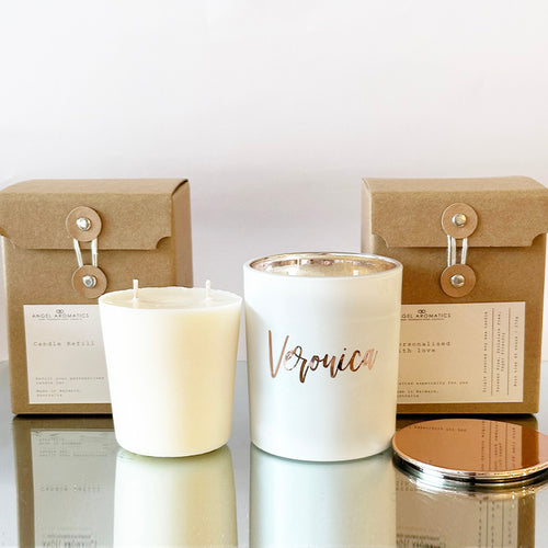 Personalised Candle 270g with Candle Refill-personalised-candles-Angel Aromatics