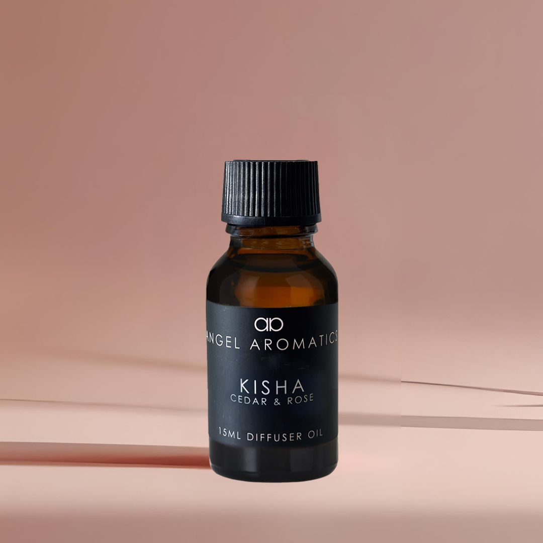 SALE Cedar and Rose - Kisha Fragrance 15ml Diffuser Oil-Diffuser oils-Angel Aromatics