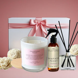 Hamper - Candle, Diffuser and Spray Set-Flowers-Angel Aromatics