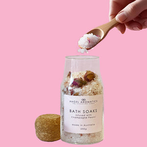 Bath Soaks - Infused with Champagne Peony-Bath soaks-Angel Aromatics