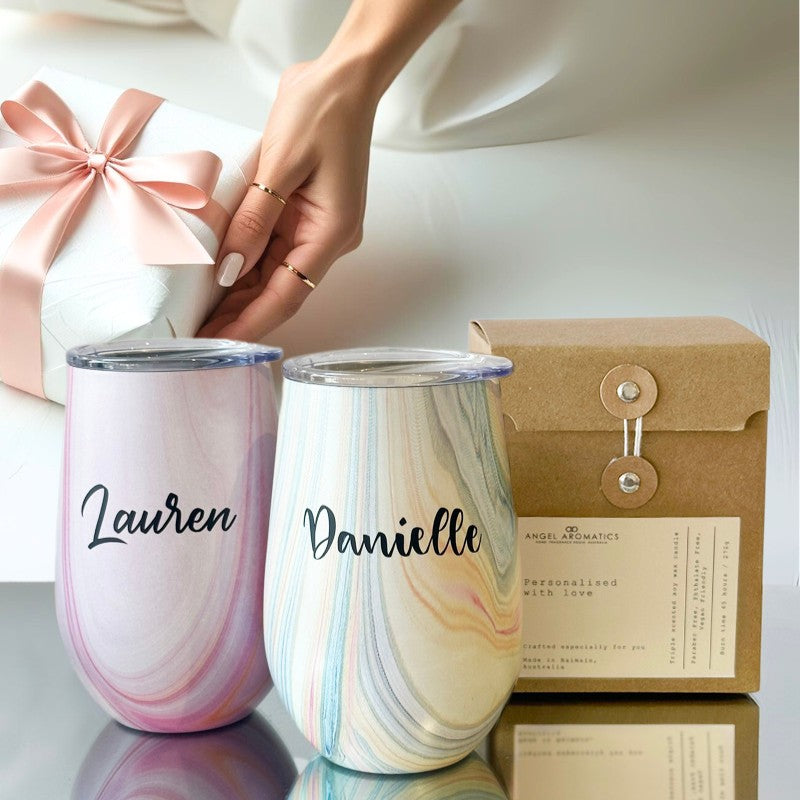 Personalised Candles (Reusable Coffee Cup) 330g-Candles-Angel Aromatics