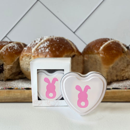 Easter Pink Heart Bunny Soy Candle-scented candles-Angel Aromatics