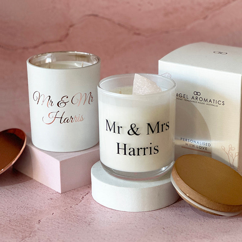 Personalised Engagement Candles-Candles-Angel Aromatics