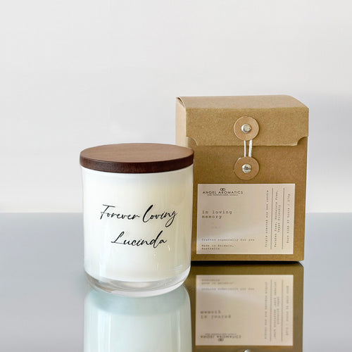 Forever Loving - Engraved Candle-candles-Angel Aromatics