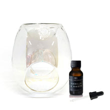 Glass Oil Burner with 15ml Oil and Rechargeable Lighter-Oils-Angel Aromatics