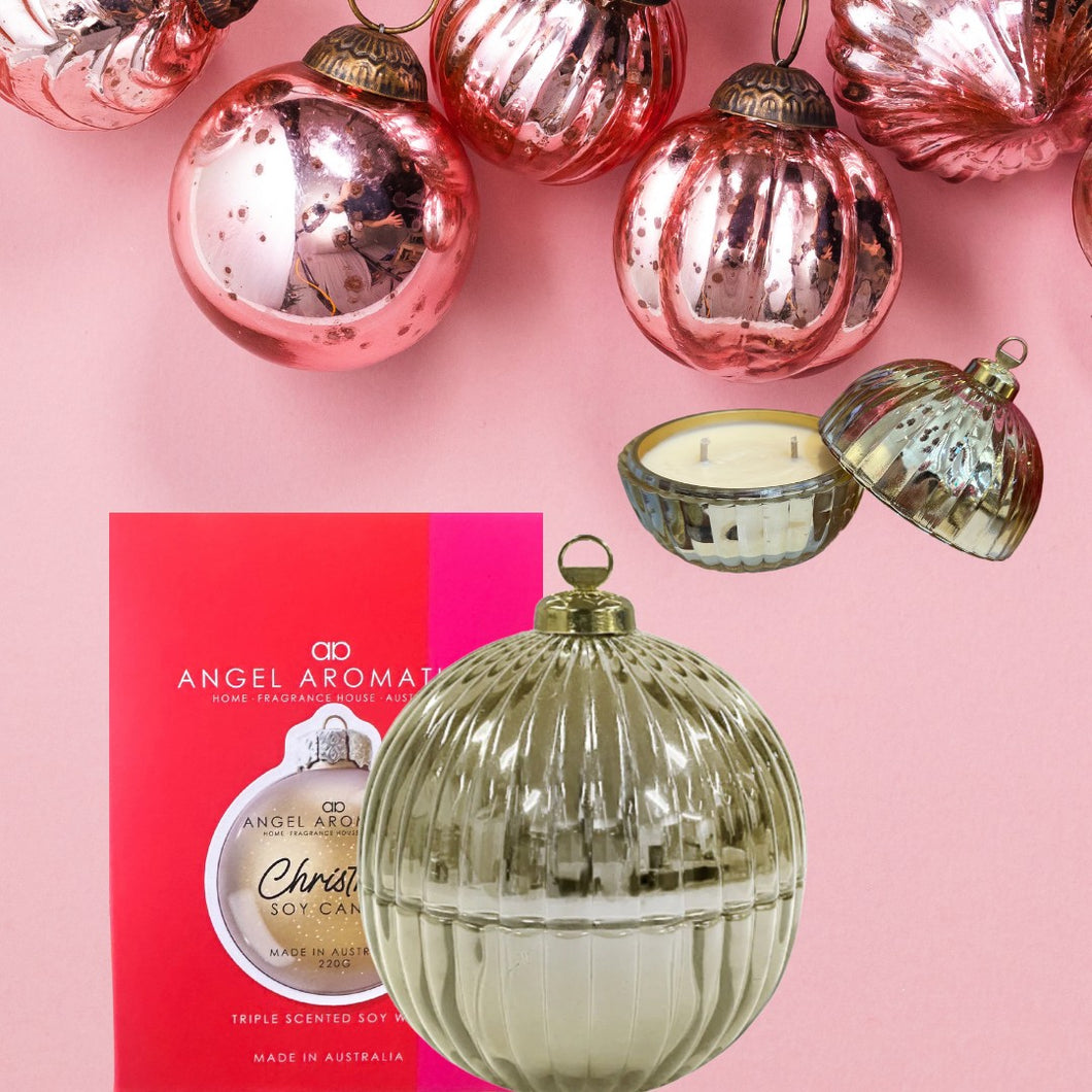 Large Gold Candle Bauble-Angel Aromatics