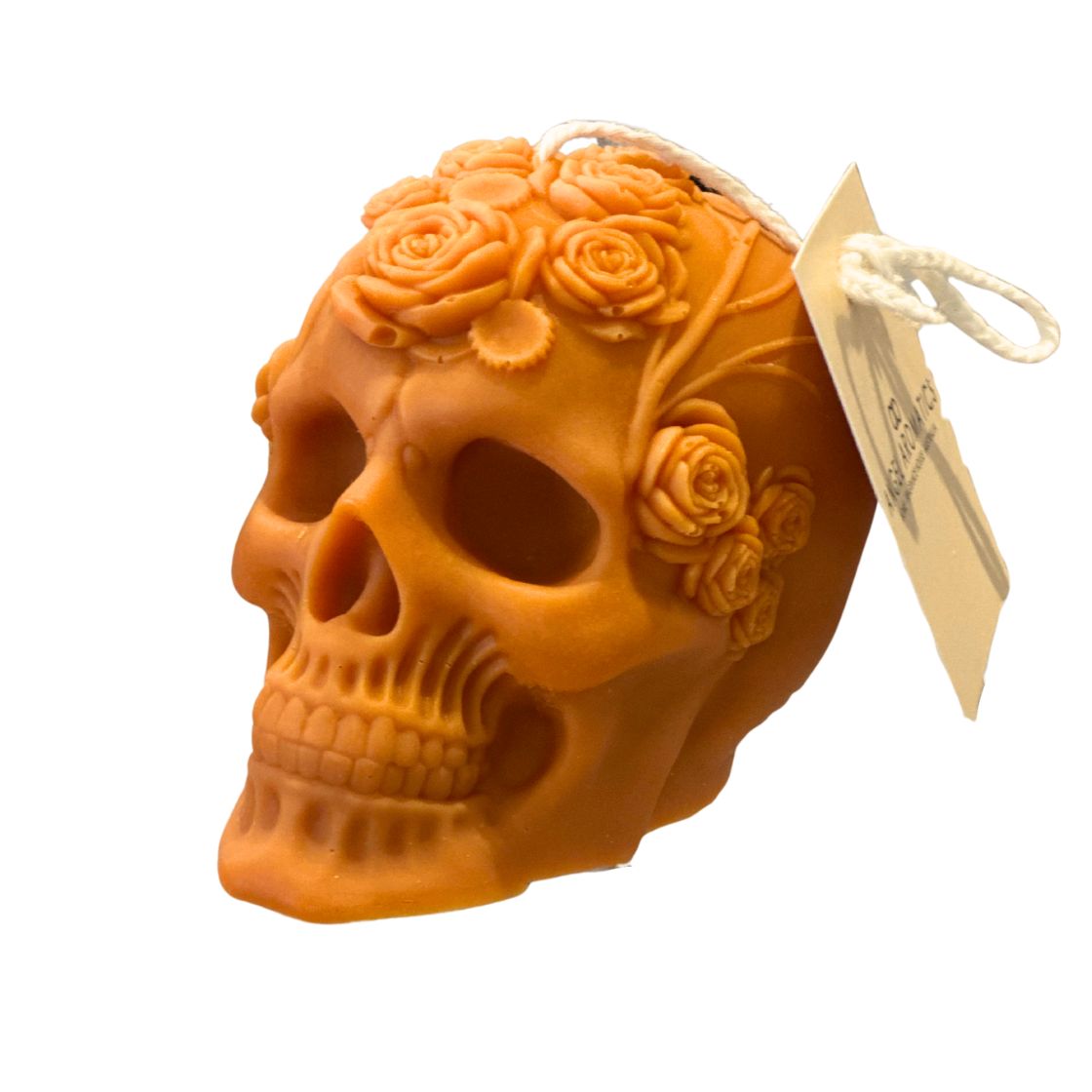 Day of the Dead Skull Orange 170g-Halloween candle-Angel Aromatics