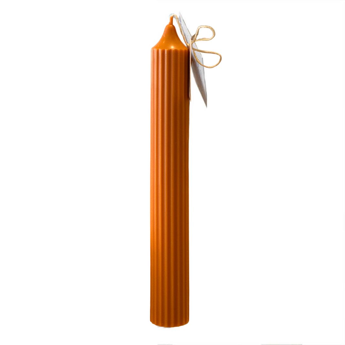 Halloween Taper Candle Orange 25cm-Taper Pillar Candles-Angel Aromatics