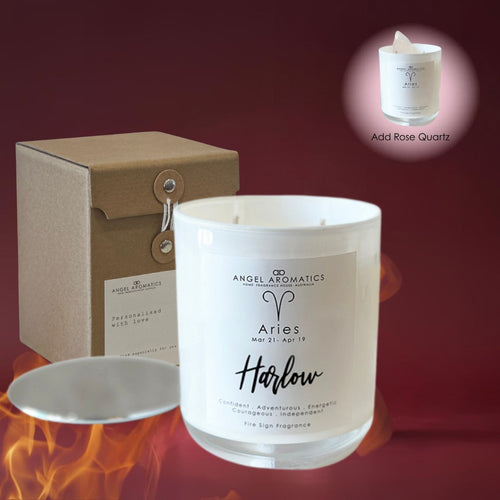 Aries Zodiac Candles 270g-personalised-candles-Angel Aromatics