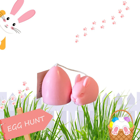 Limited Edition Bunny and Egg Candle Duo-Soy Melts-Angel Aromatics