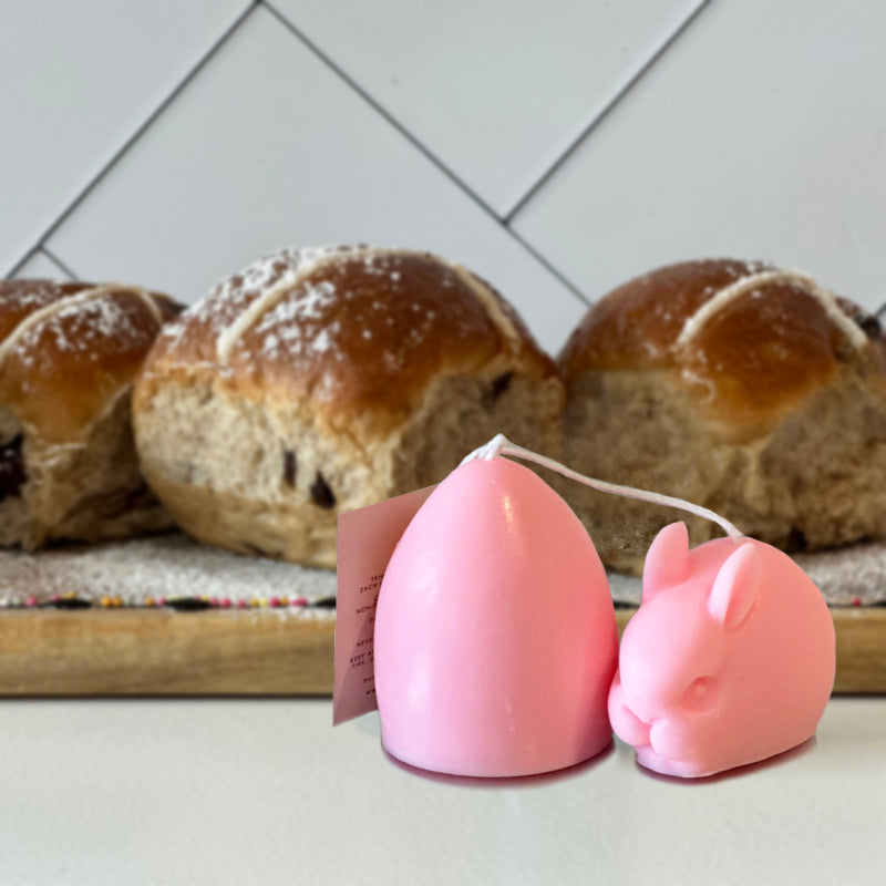 Limited Edition Bunny and Egg Candle Duo-Soy Melts-Angel Aromatics
