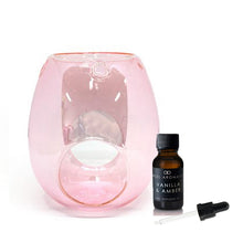 Glass Oil Burner with 15ml Oil & Dropper-Oils-Angel Aromatics