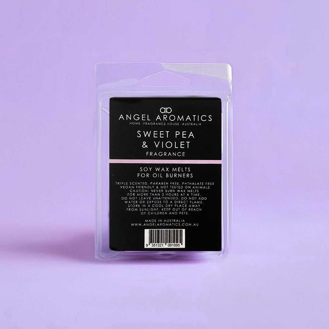 Sweet Pea and Violet Soy Wax Melts-Soy Melts-Angel Aromatics