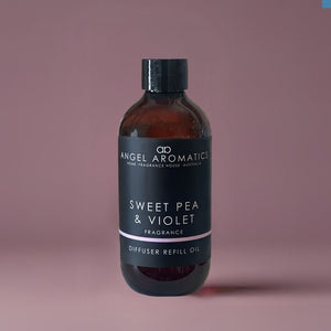 Reed Diffuser Refill 200ml - Sweet Pea and Violet-reed diffuser refill-Angel Aromatics