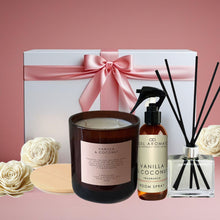Hamper - Candle, Diffuser and Spray Set-Flowers-Angel Aromatics