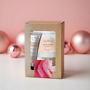 Body Scrub and Hand Cream Set - Vanilla & Coconut Fragrance