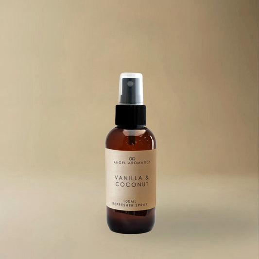 Vanilla and Coconut Refresher Spray-Refresher-Angel Aromatics