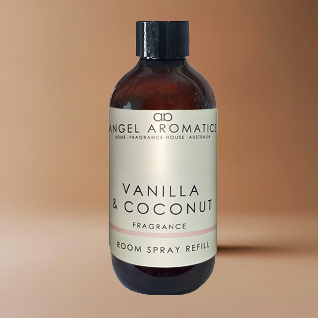 Vanilla and Coconut Room Spray Refill 200ml-Room spray-Angel Aromatics