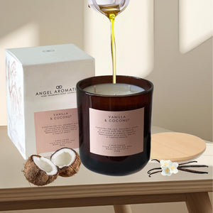 3 Wick Large Scented Candles - Vanilla Coconut