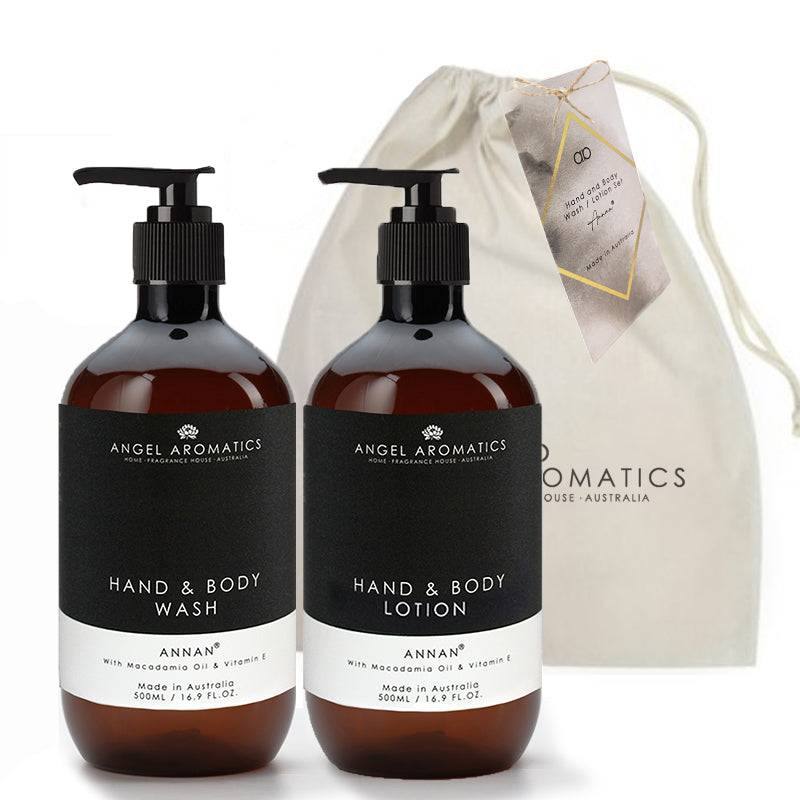 Annan Hand Wash and Lotion Set 500ml Made in Australia Angel Aromatics — free download