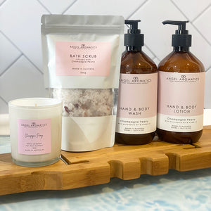 Body Scrub Set - Champagne Peony-Bath soaks-Angel Aromatics