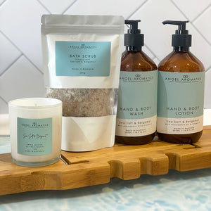 Body Scrub Set - Sea Salt and Bergamot-Bath soaks-Angel Aromatics