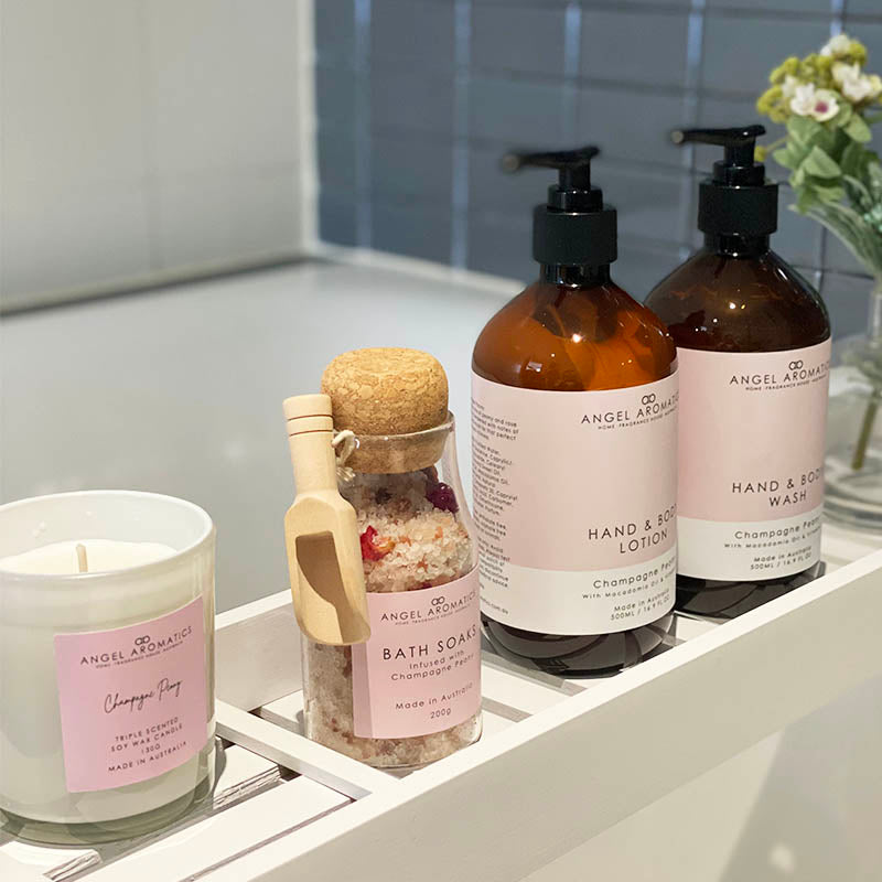 Bath Soaks - Infused with Champagne Peony-Bath soaks-Angel Aromatics