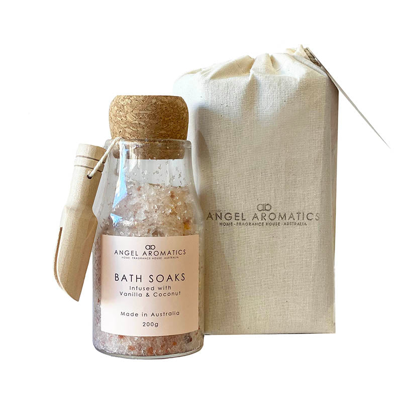 Bath Time Ritual Bundle - Vanilla and Coconut-Bath soaks-Angel Aromatics