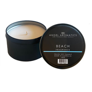 Travel Tin Candles - Beach-travel tin candles-Angel Aromatics